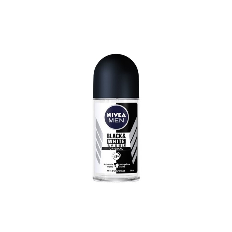 Nivea Roll-On Men Black/White Invisible- Asd (6uni)*