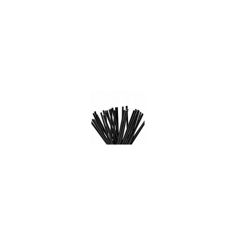 *Don Palillo- Papier Pailles Noir 6x200mm 250uni