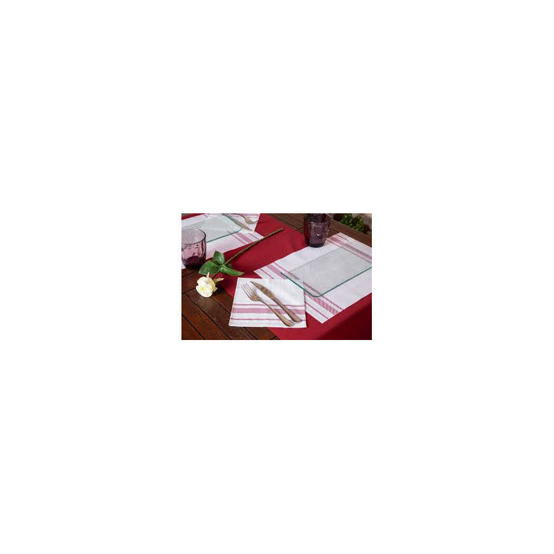 Serviette 1C Gc CLASS 40x40 Bistrot Bordeau - Seil