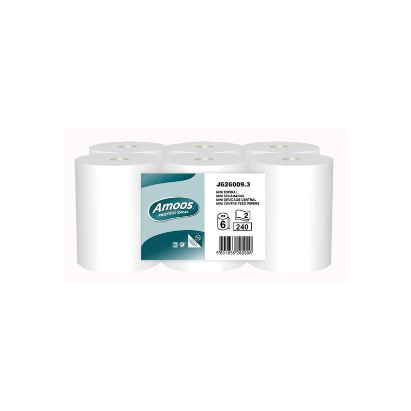 Bobine essuie main Mini zeta 2 couches  (6Uni)- Seil