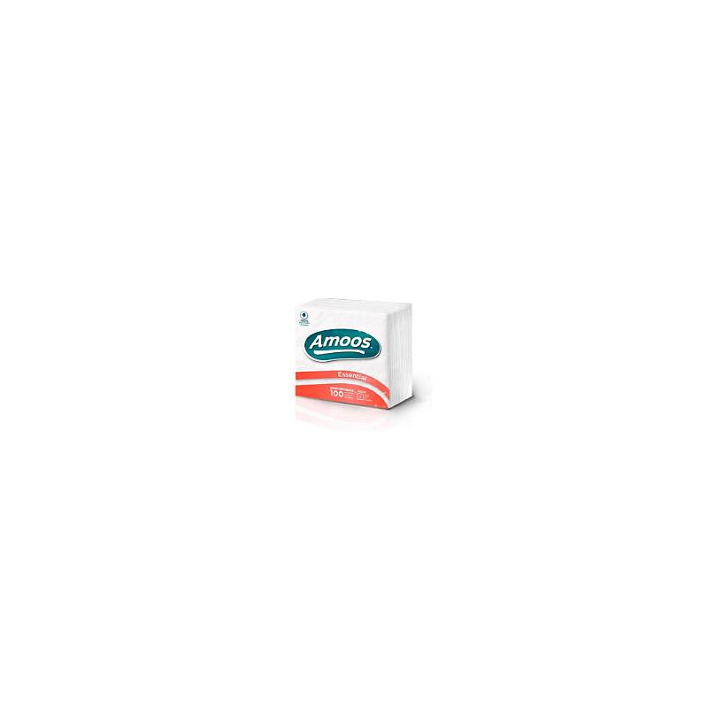 NAV - Serviette Amoos papier blanc 2 plis 33x33 (carton 2700uni) *